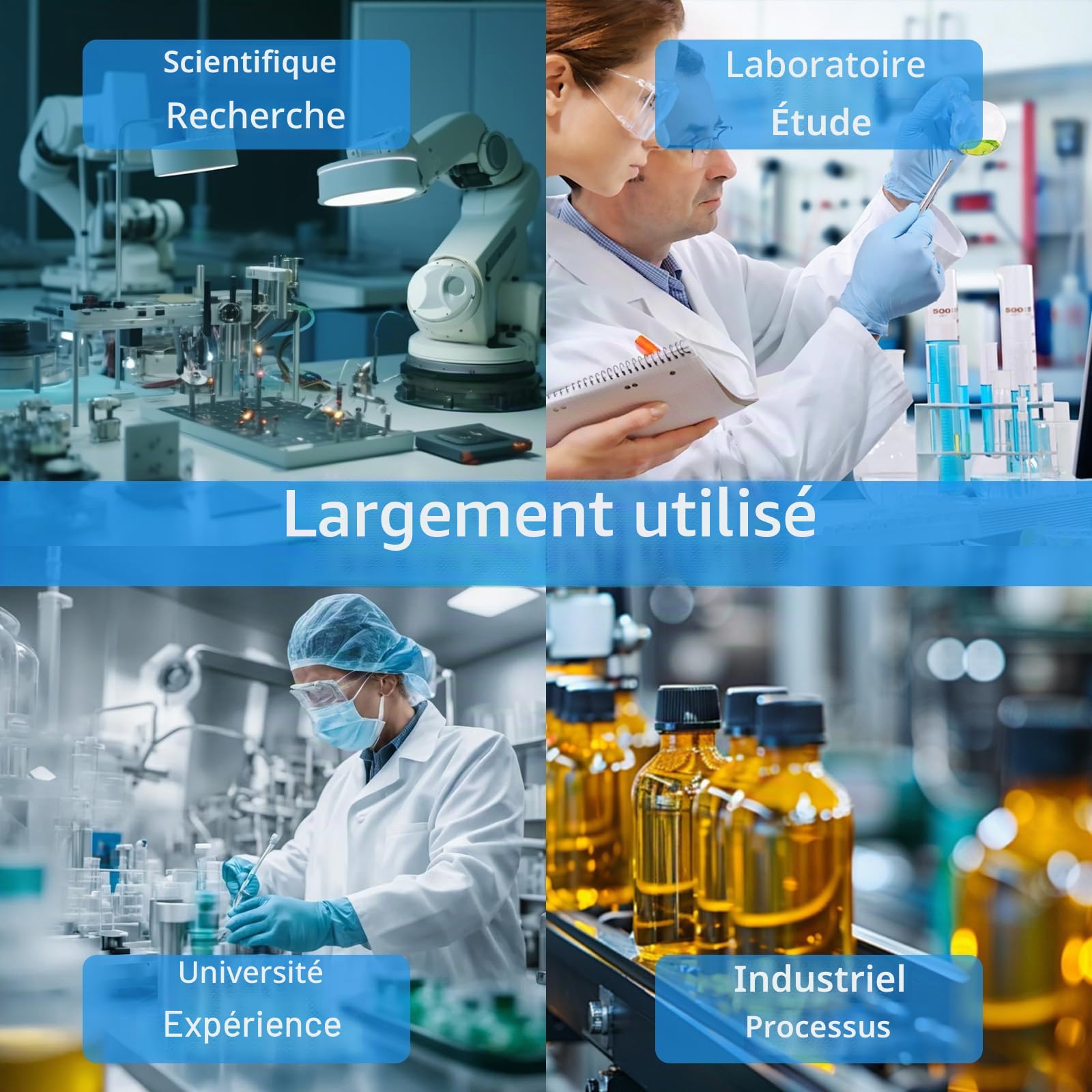 Agitateur Magnétique, Plaque Chauffante Laboratoire Agitateur Magnétique équipement 300W Avec Plaque Chauffante 0-2200 Tr/Min Avec Support Pour Mélanger Liquides Dans Le Laboratoire Tige D'agitation