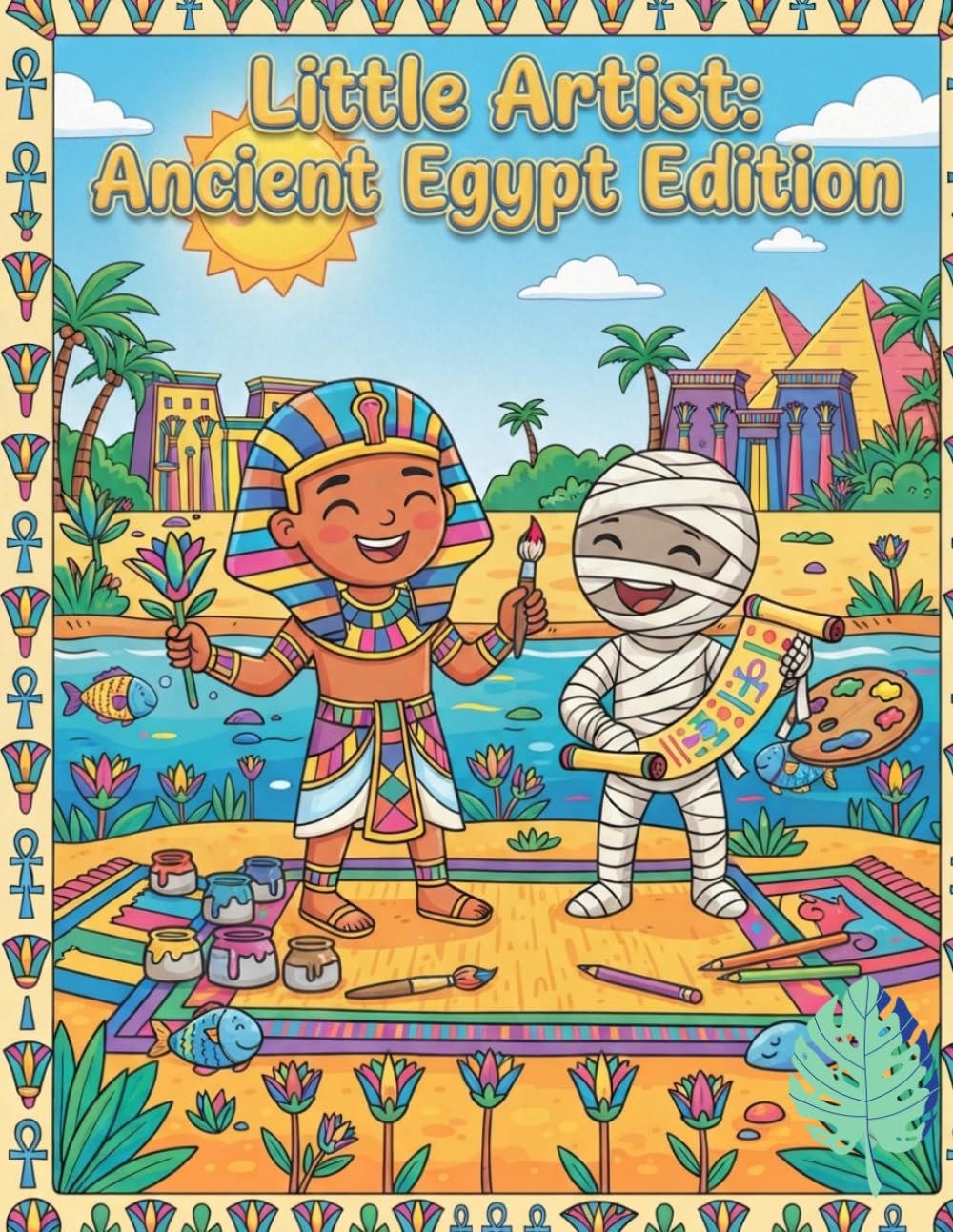 Little Artist Ancient Egypt Edition: fun and easy colouring book