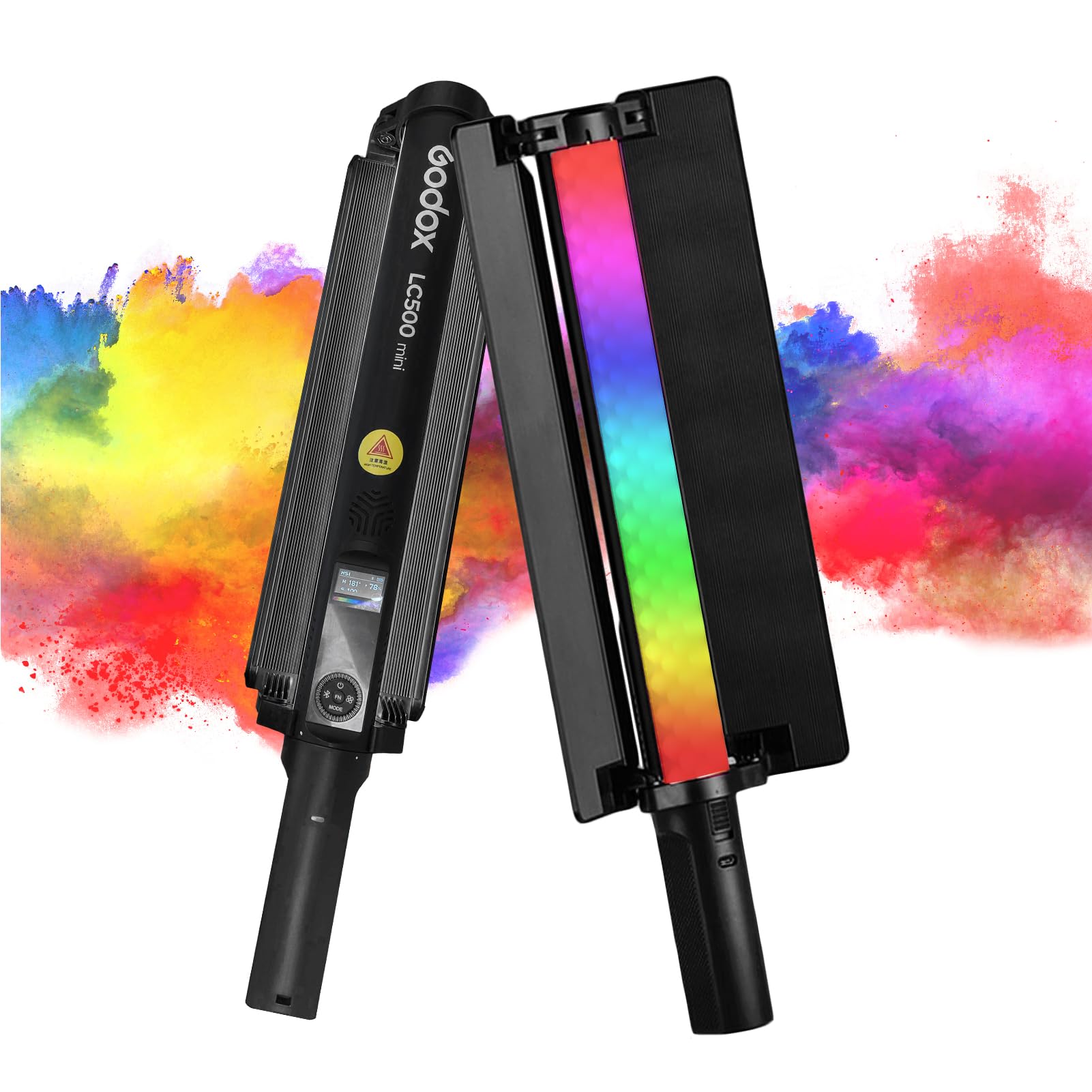 GODOX LC500R Mini Bâton Lumineux LED Lampe 20W RVB 2500K-8500K Tube Light de Photographie Portable Lumière Baguette LED CRI≥95 Intensité Variable 15 Effets FX Prise en Charge