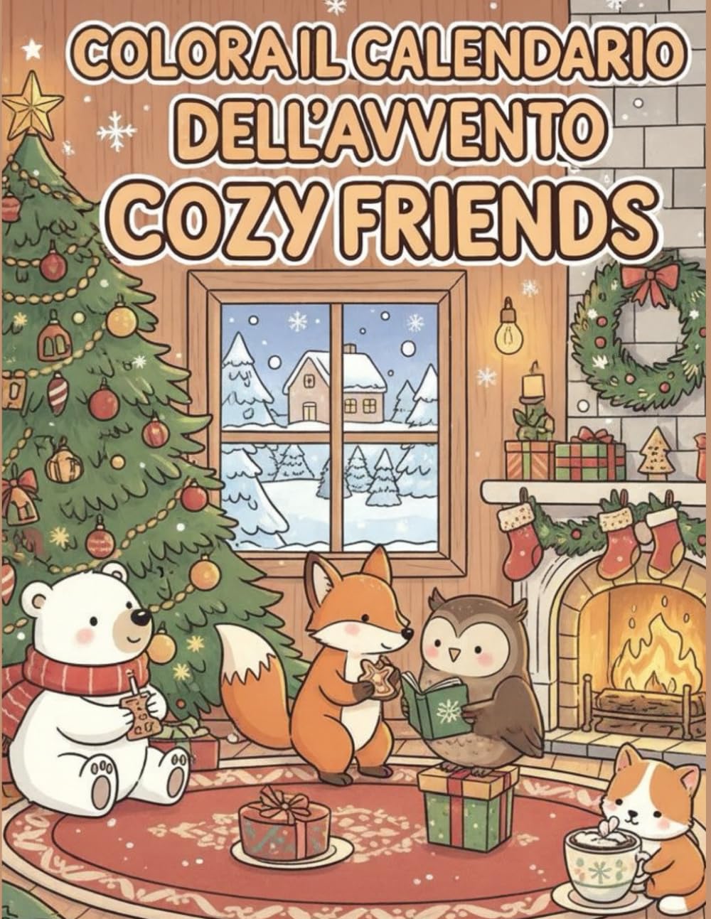 Colora il Calendario dell'Avvento: Cozy Friends