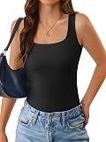 GKBK Womens Padded Double Lined Tank Tops Black – Black, size X-Small variant