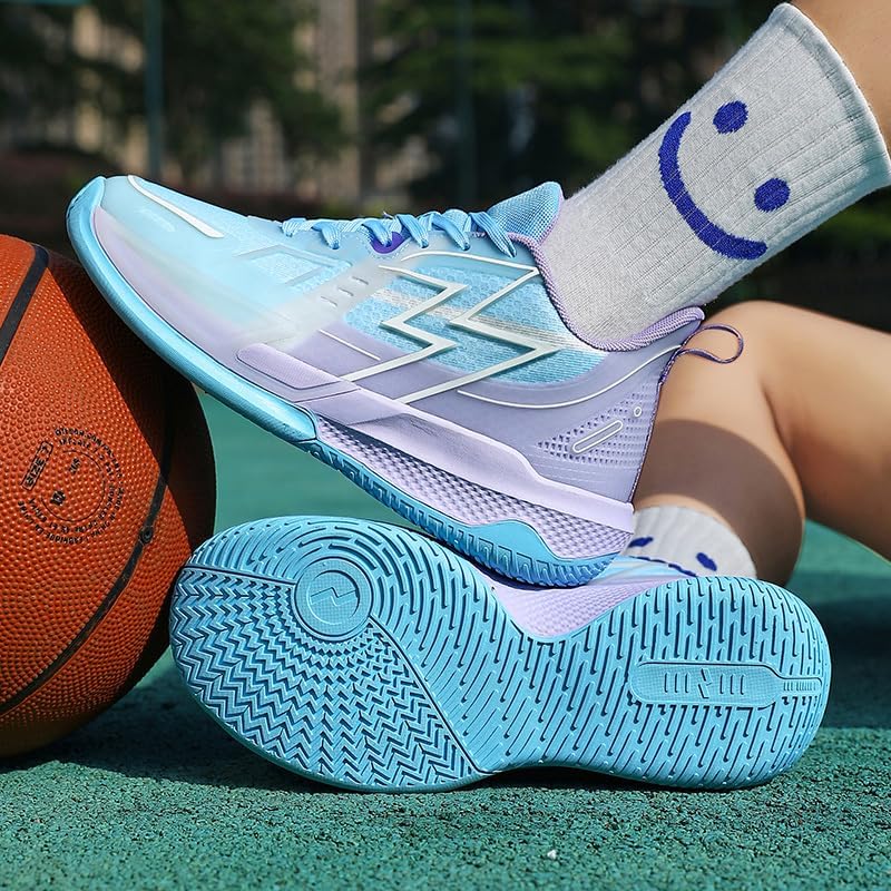 Girls Boys Basketball Shoes Youth Cushion Indoor Outdoor School Casual Comfortable Sport Non Slip Sneakers for Unisex-Child image 3