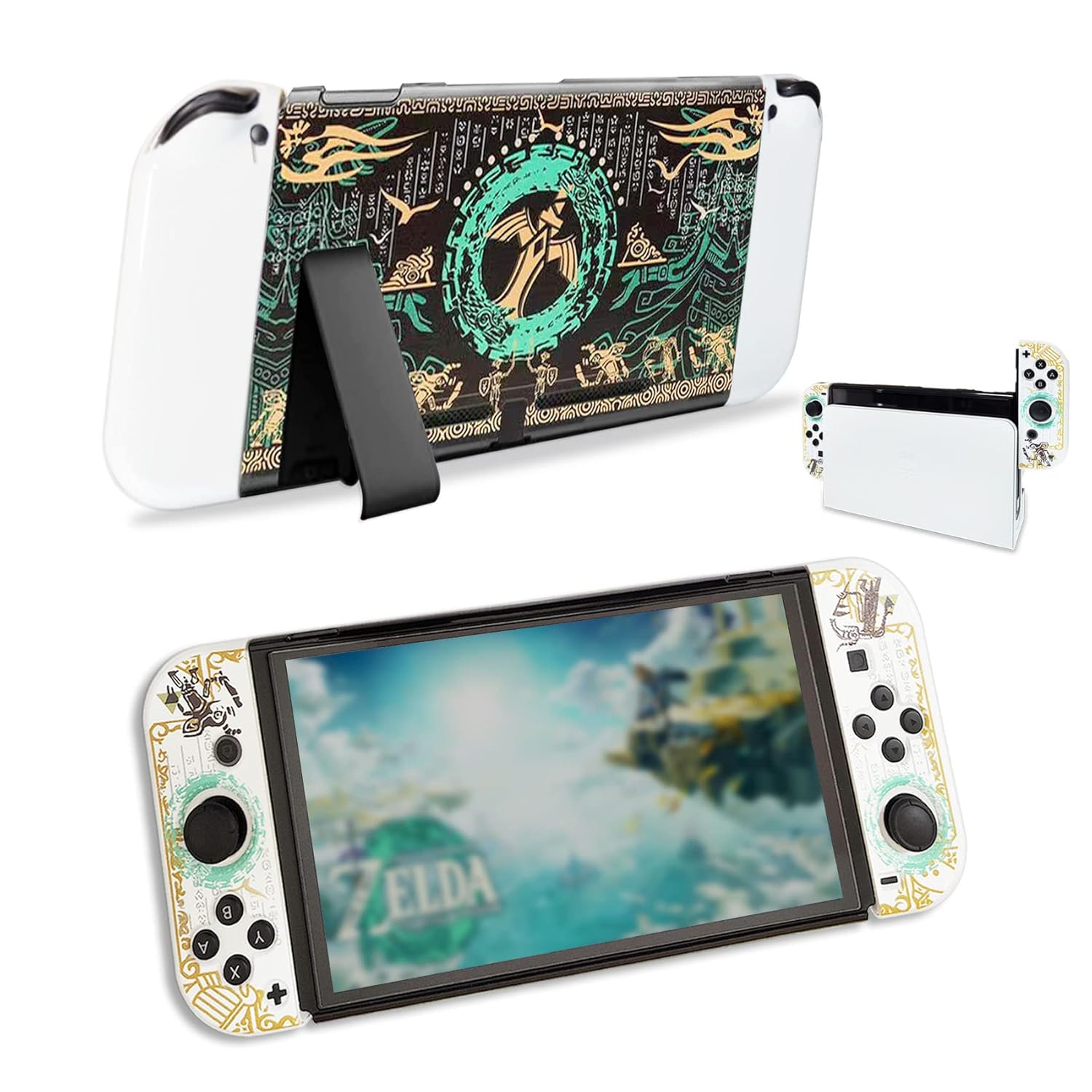 WINKYZON Hülle für Switch, Zelda Tears of The Kingdom Switch Hülle, PC