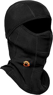 GearTOP Balaclava Ski Mask for Cold Weather — Ski Mask for Men & Women — Winter Face Mask — Balaclava Face Mask Men — Shiesty Mask — Full Face Mask — Ski Masks & Neck Accessories Black