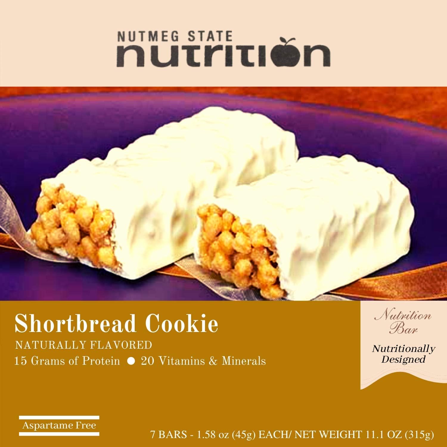Nutmeg State Nutrition Protein Bars (Shortbread Cookie, 1