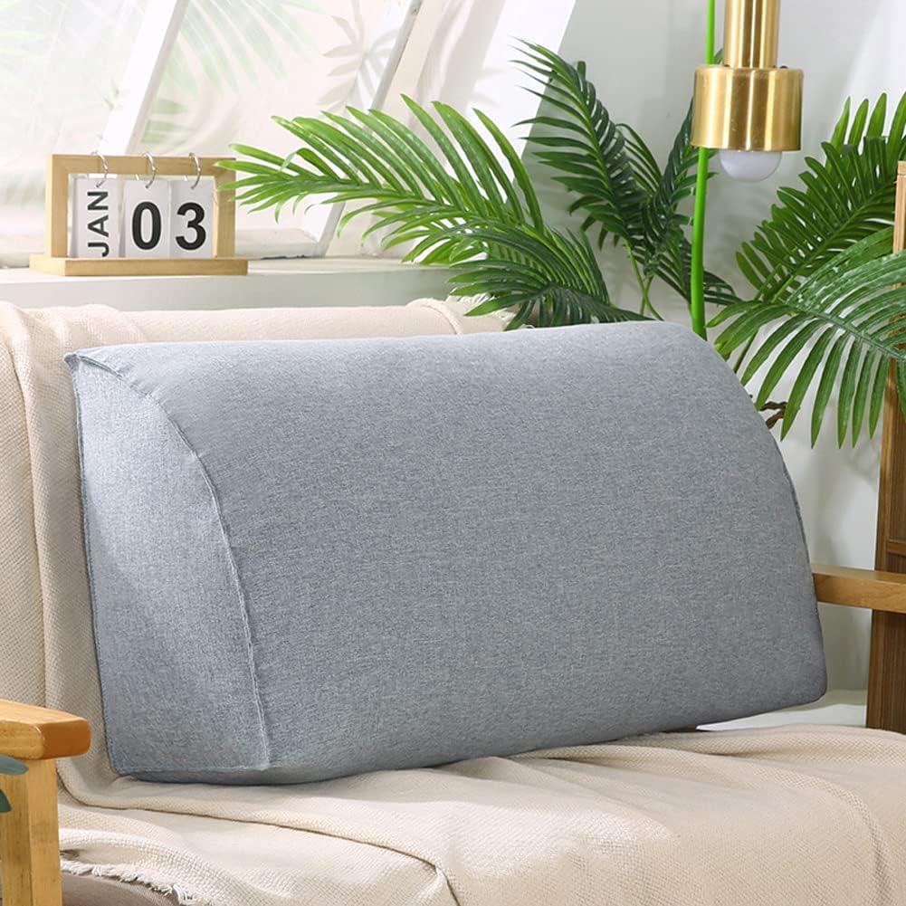 YURRO Comfy Back Support Cushion for 2/3/4 Seater Sofa, Long Reading Bed Pillow for Headboard, Large Bedside Backrest Pillow with Removable Cover