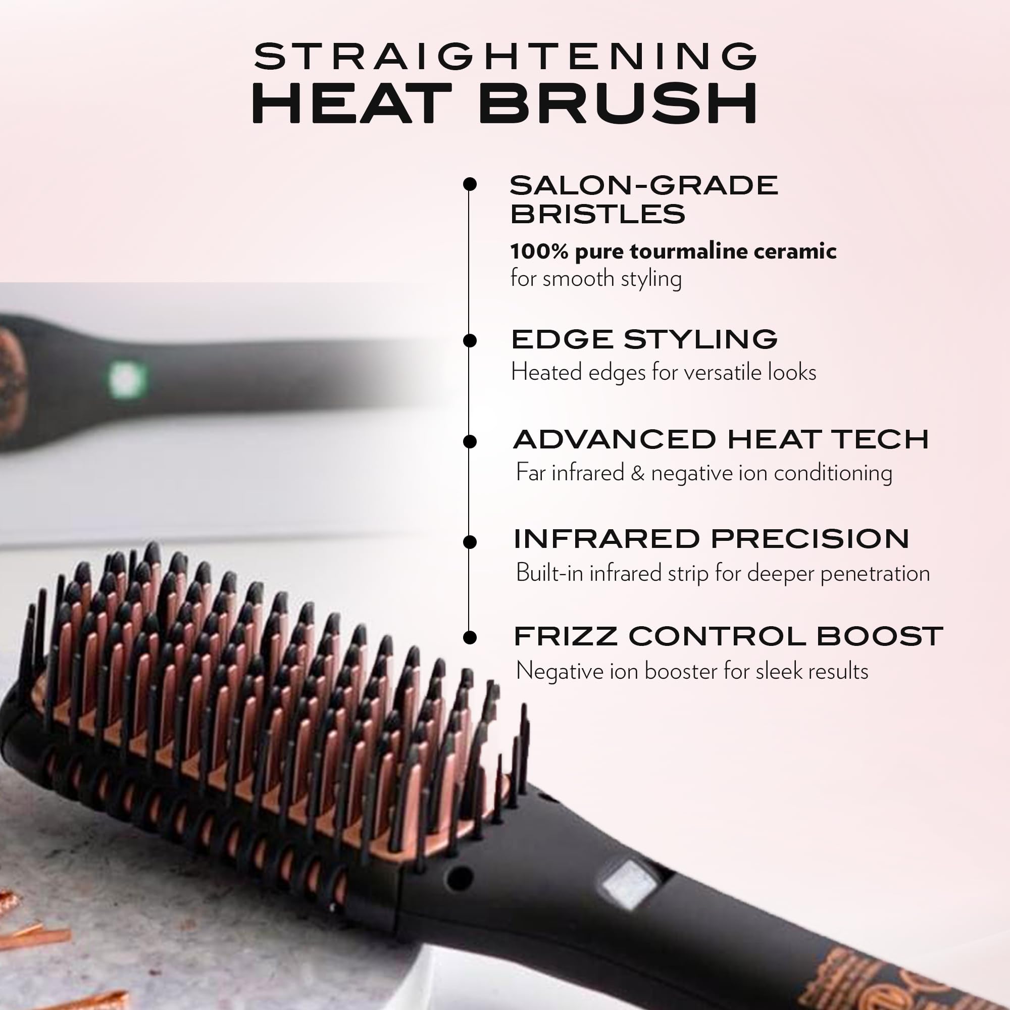 NuMe Ionic Straightening Brush - Smooth Hair! -2