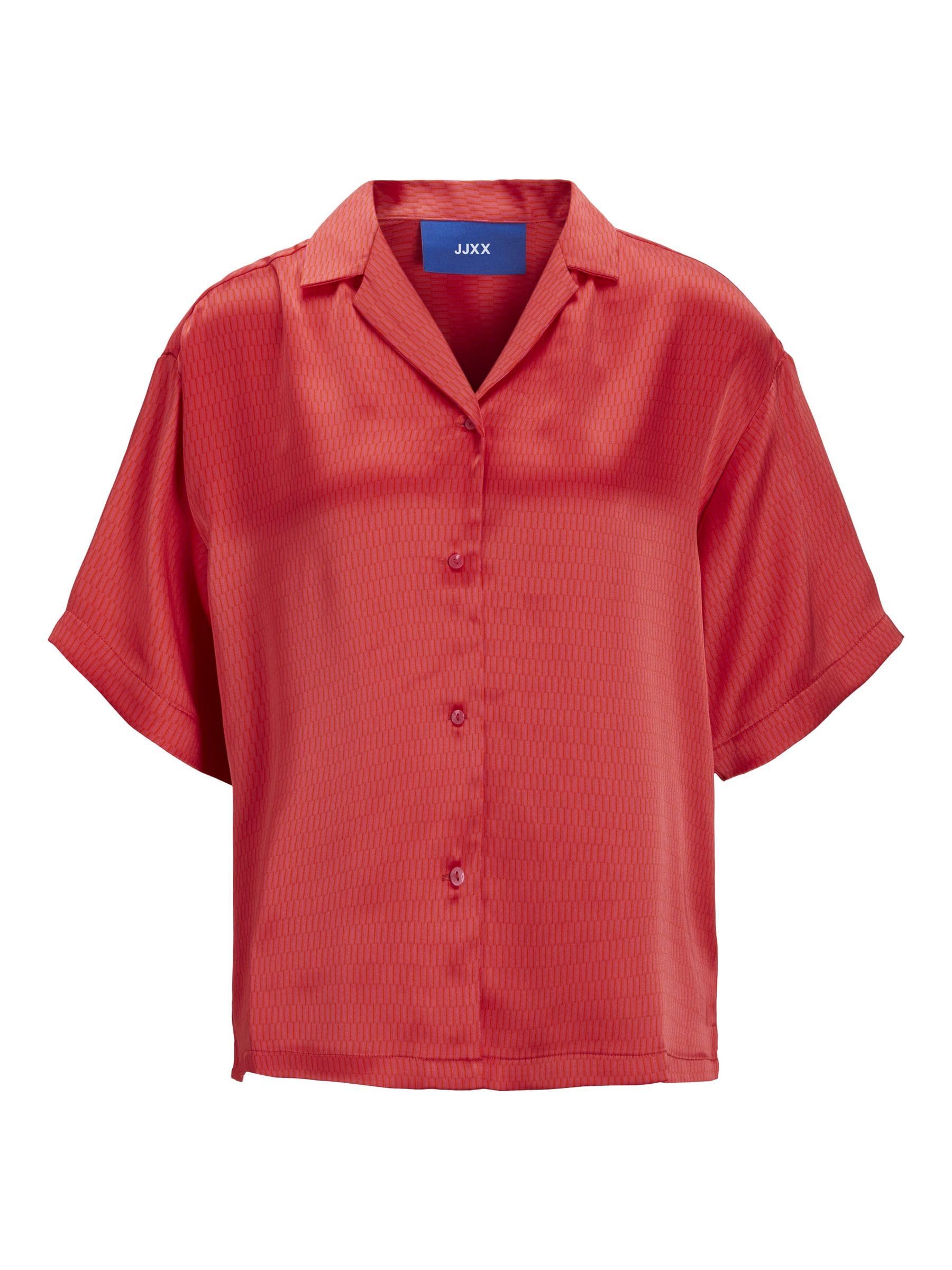 JJXX Jack&Jones Women's JXLISA SS Comfort Satin Shirt SN Blouse, Bright Rose, M