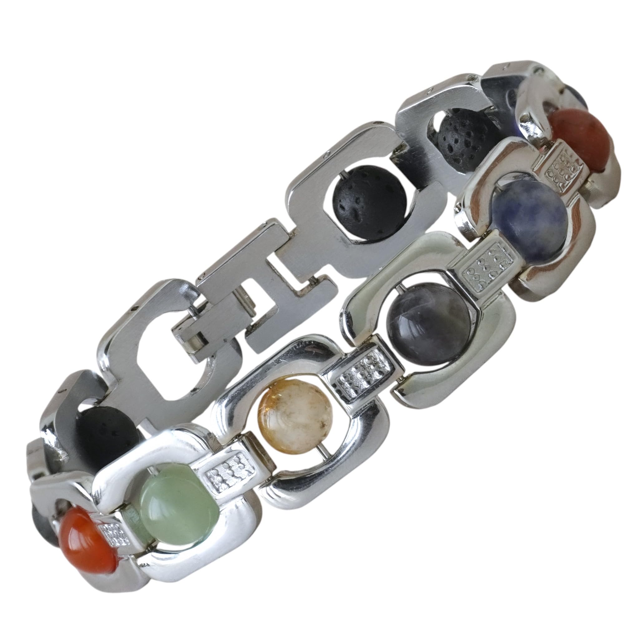 Essential Crystal Energy Bracelet for Men & Women (5 Variants) | 7 Chakra, Pyrite, Dhanlabh, Money Magnet & Triple Protection | Spiritual Healing Beaded Bracelet