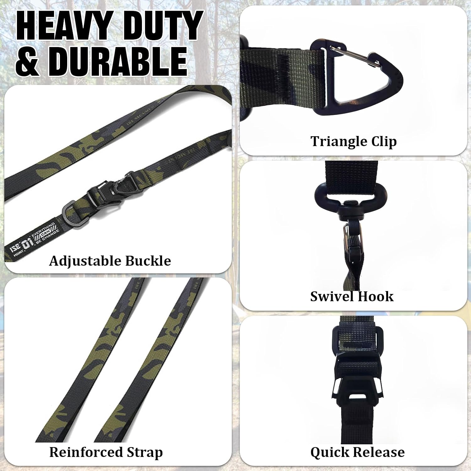 Outdoor Multi-Functional Phone Lanyard Crossbody Set,Adjustable Anti-Theft Phone Strap with 2 Metal Tether Tabs & 5 Aluminum Carabiner Clips,Durable Hands-Free Phone Leash for Travel,Hiking,Camping