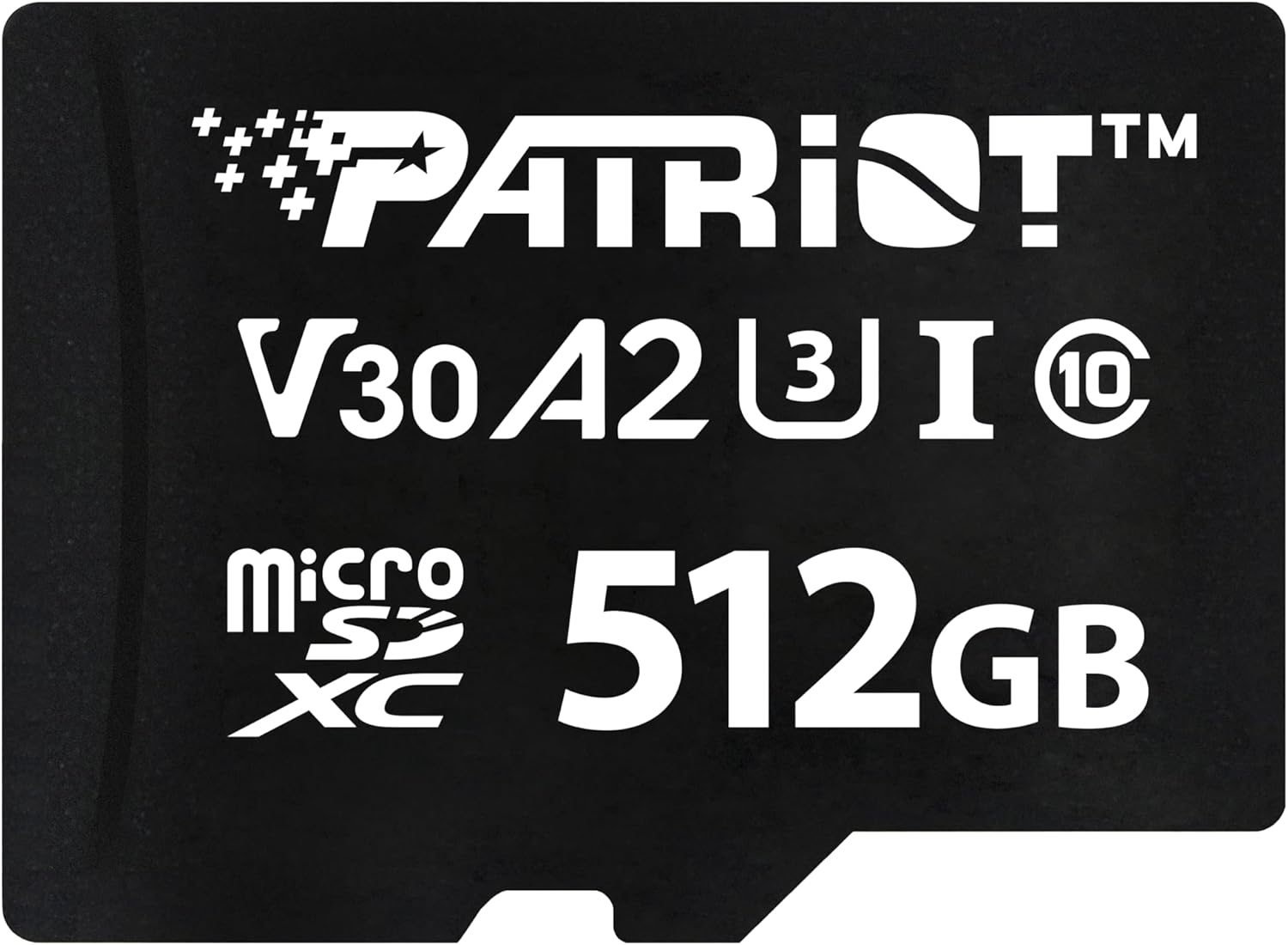 Patriot Memory VX Series 512GB Micro SDXC V30 A2 UHS-I U3 4K UHD Memory Card - PSF512GVX32MCX