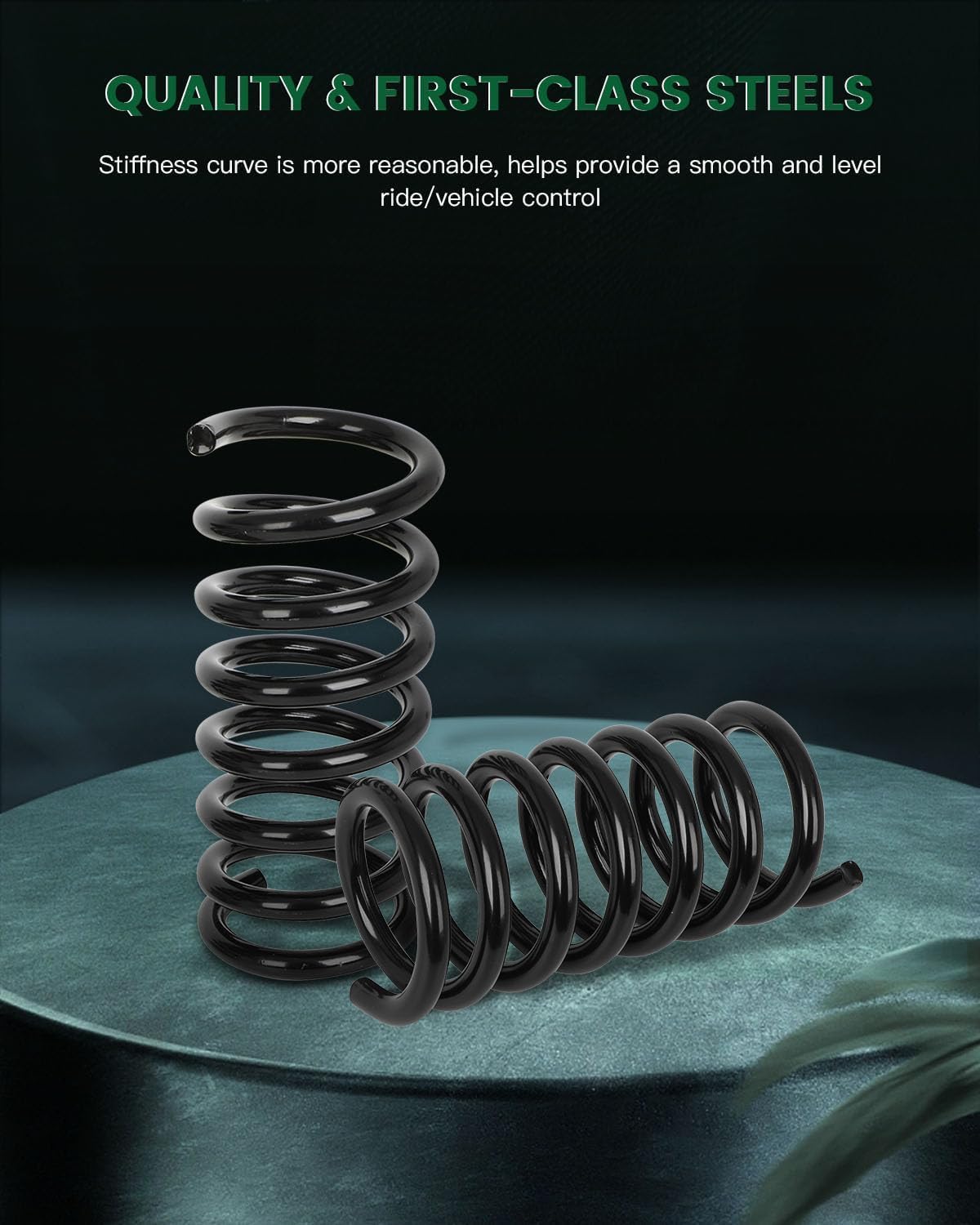 SCITOO 15835457 Coil Springs, 2Pcs Rear Suspension Coil Springs Set Compatible with 2008-2017 for Buick for Enclave, 2009-2017 for Chevy for Traverse, 2007-2016 for GMC for Acadia