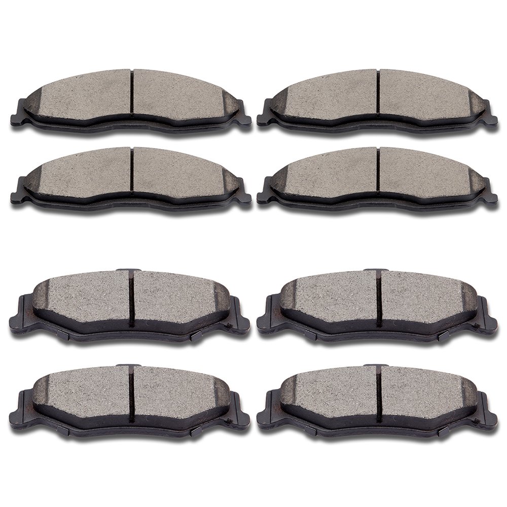 cciyu D749 D750 Ceramic Front Rear Brake Pad Set Fit For 1998-2002 For Chevrolet Camaro,1998-2002 For Pontiac Firebird