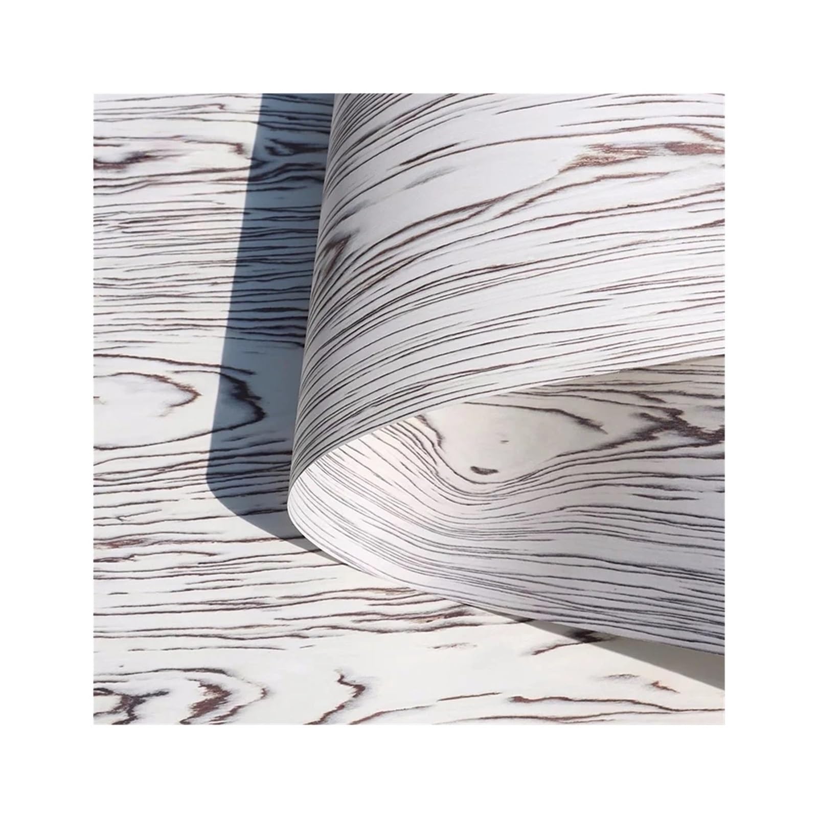 Chapa Madera Rollo Panel de pared chapa madera for decoración del hogar, muebles maciza, superficie adhesiva, 58 x 250 cm, grosor 0,25 mm