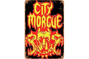 City Morgue Poster 12" X 8" Vintage Metal Tin Sign Home Decor...