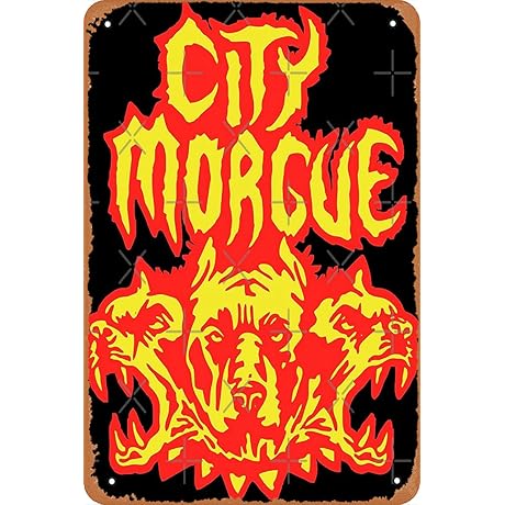 City Morgue Poster 12" X 8" Vintage Metal Tin Sign Home Decor...