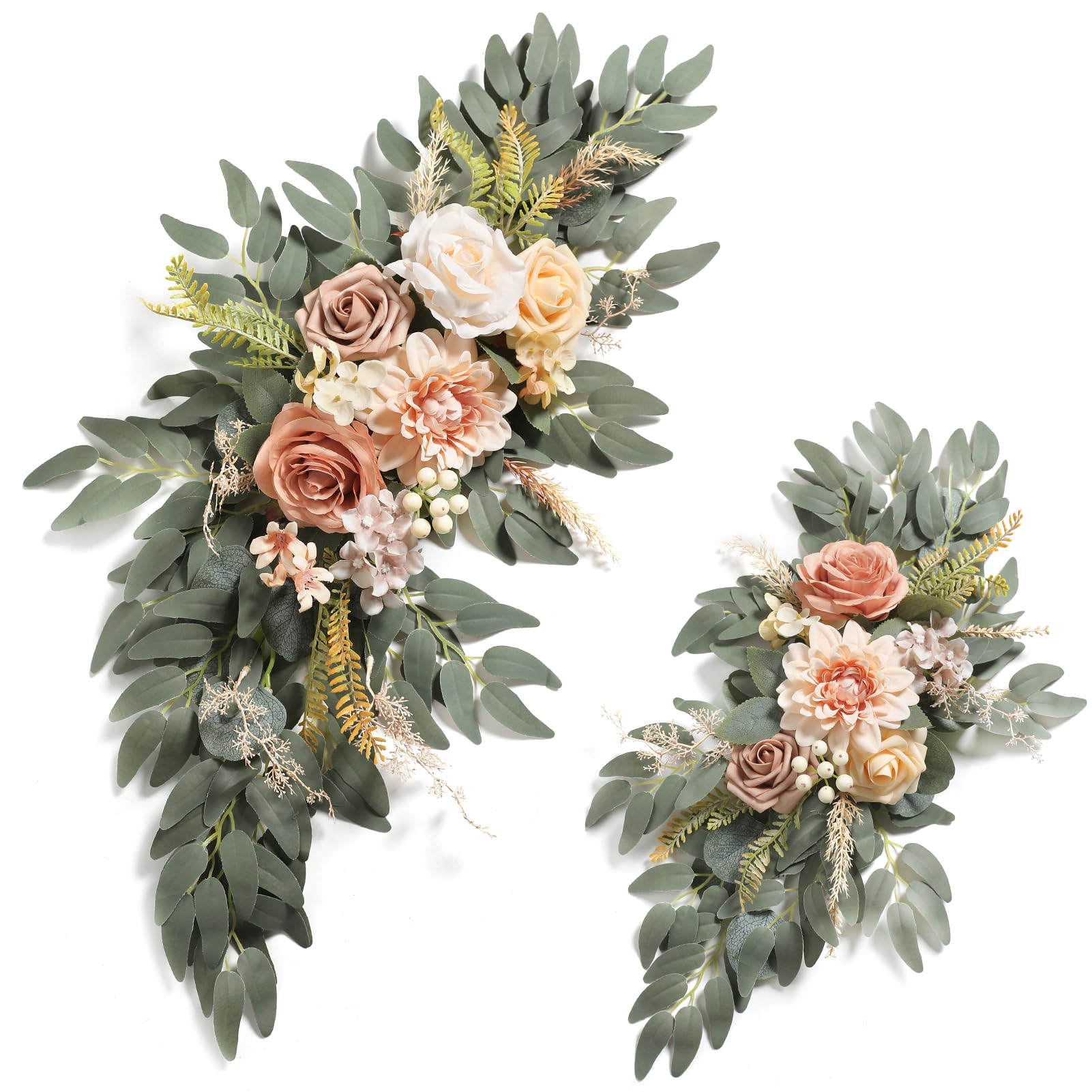 Amazon.com: rongflower Nude Flowers Artificial Wedding Arch 