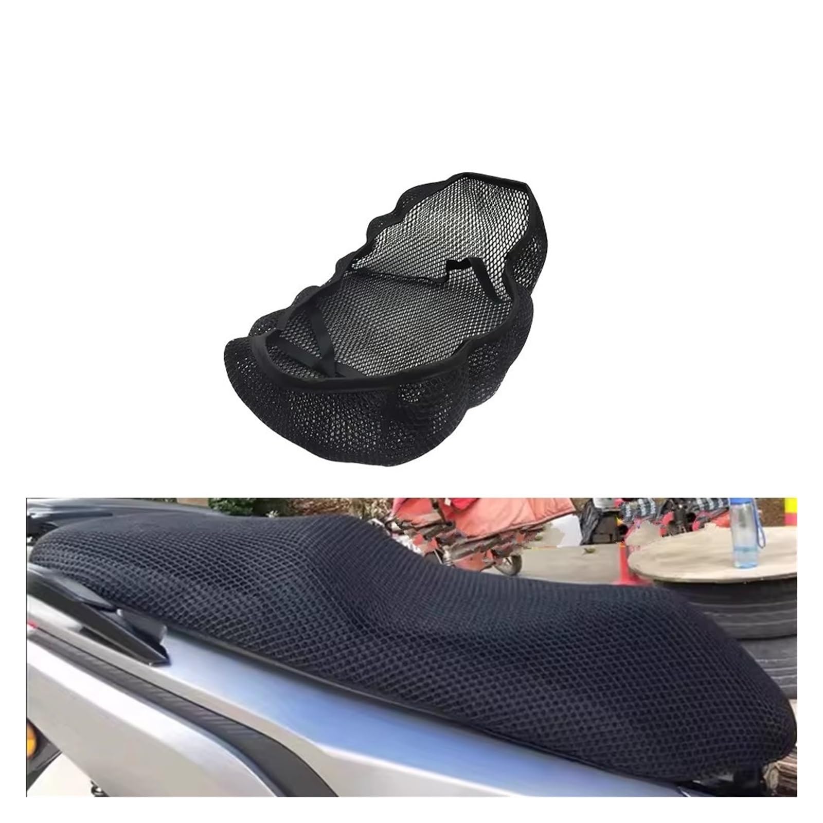 Moto Copri Sedili Per Suzuki Per Burgman 200 AN200 AN Coprisedile per moto Tessuto a rete Cuscino di protezione isolante termico traspirante