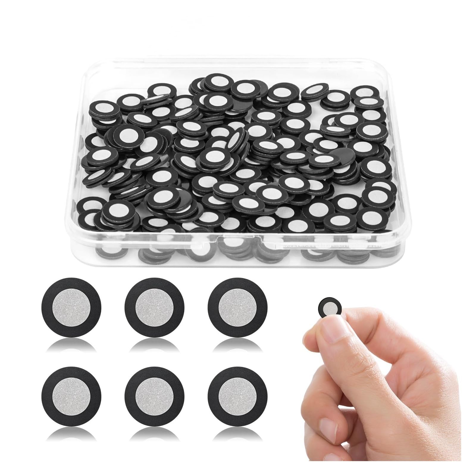 Cibles de positionnement magnétiques for scanner 3D, 100 à 1000 pièces (intérieur 6 mm/extérieur 10 mm), marqueurs de référence à réflexion diffuse for scanner 3D Suivi précis(1000 point)
