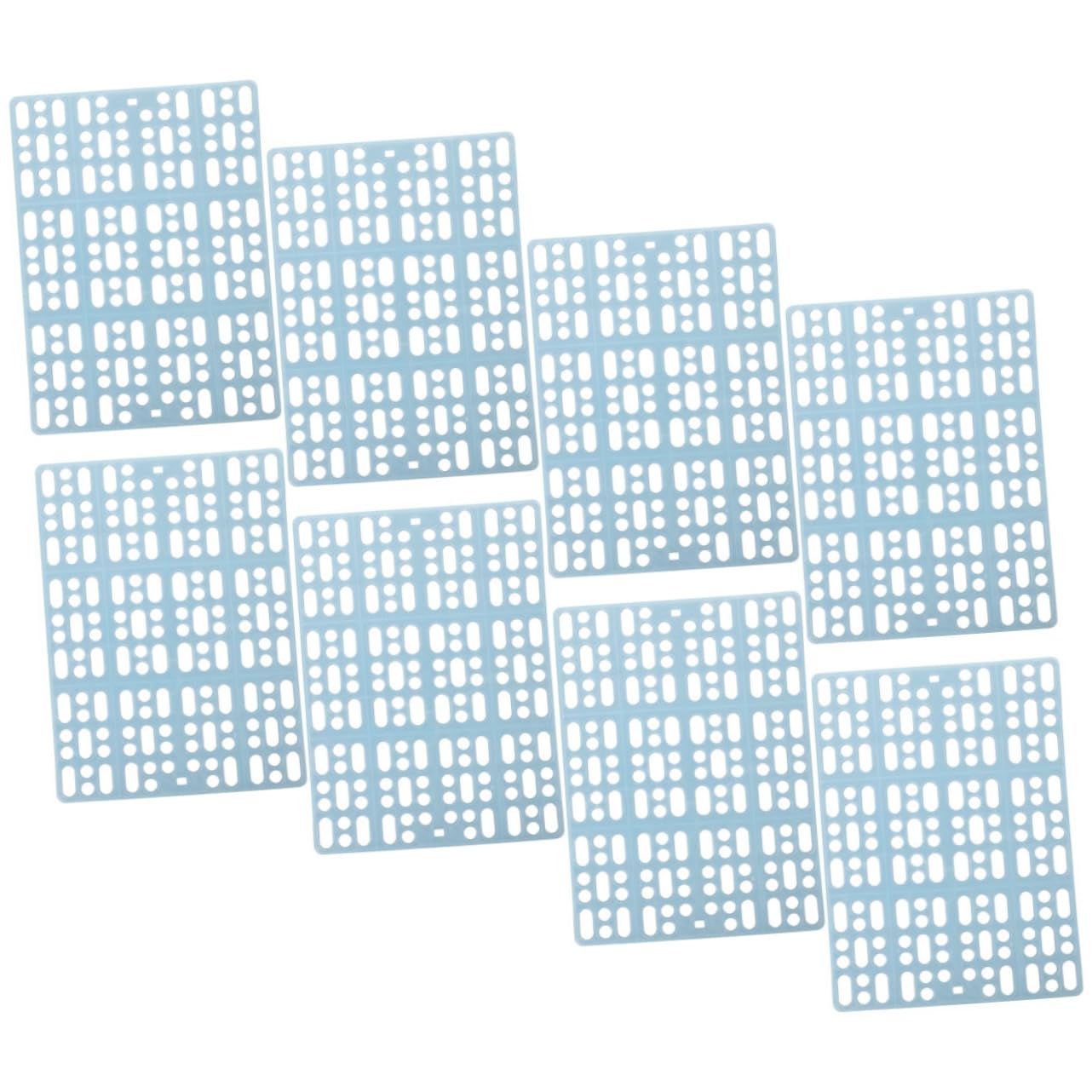VICASKY 8Pcs Bunny Foot Mats for Animal Cages Durable Cage Pads for Rabbits Guinea Pigs Chinchillas Easy to Cut Assemble for Tidy Living Spaces