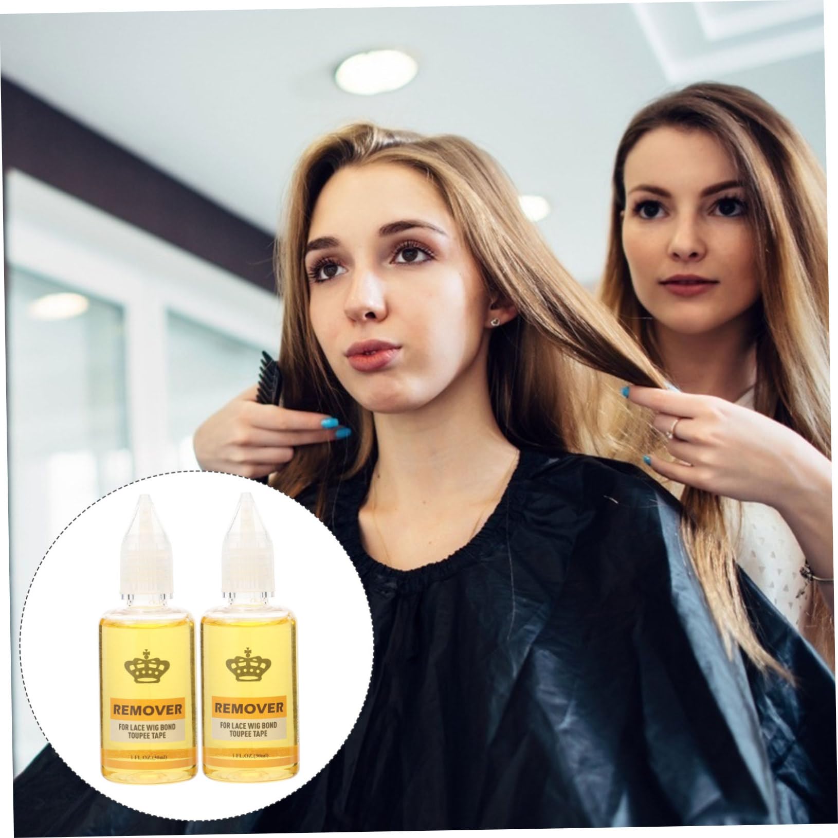 Ipetboom Non-Marking Patch Remover 2X 30ml Solvent Spray for Wig Glue Gentle Scented Hair Extension Adhesive Rem