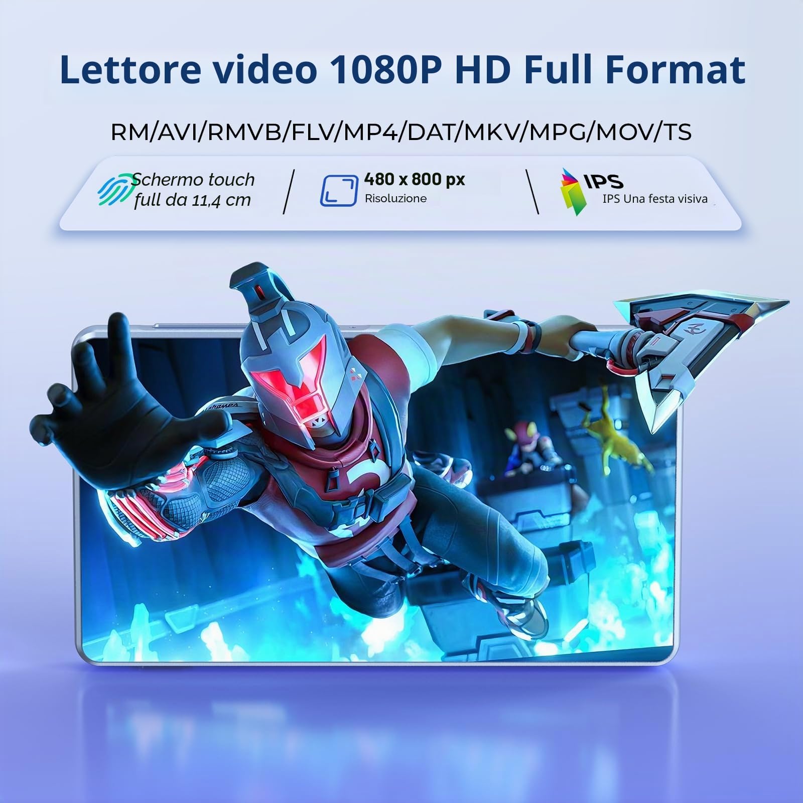 160 GB Lettore MP3 con Spotify, Bluetooth e WiFi, schermo touchscreen da 4,5 pollici, lettore MP4, lettore musicale Android 13 MP3 MP4 con Spotify, Play Store, Amazon Music, Deezer, radio FM