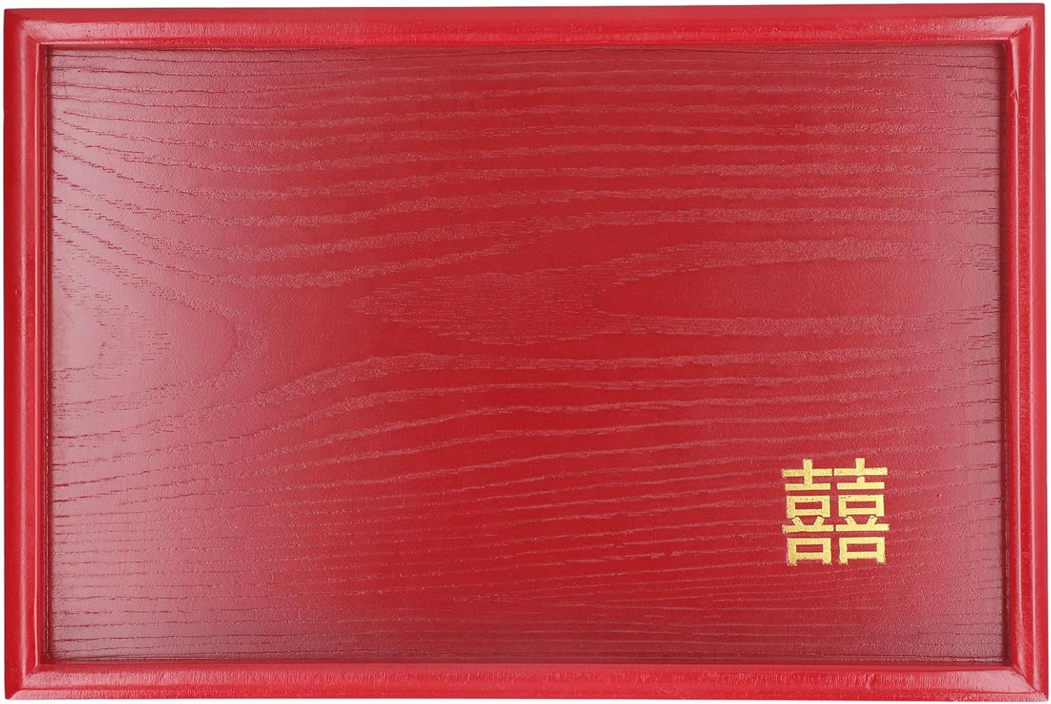 Serving Tray, Red Reusable Food Serving Tray Multifunctional for Kitchen CounterTop (Square L)