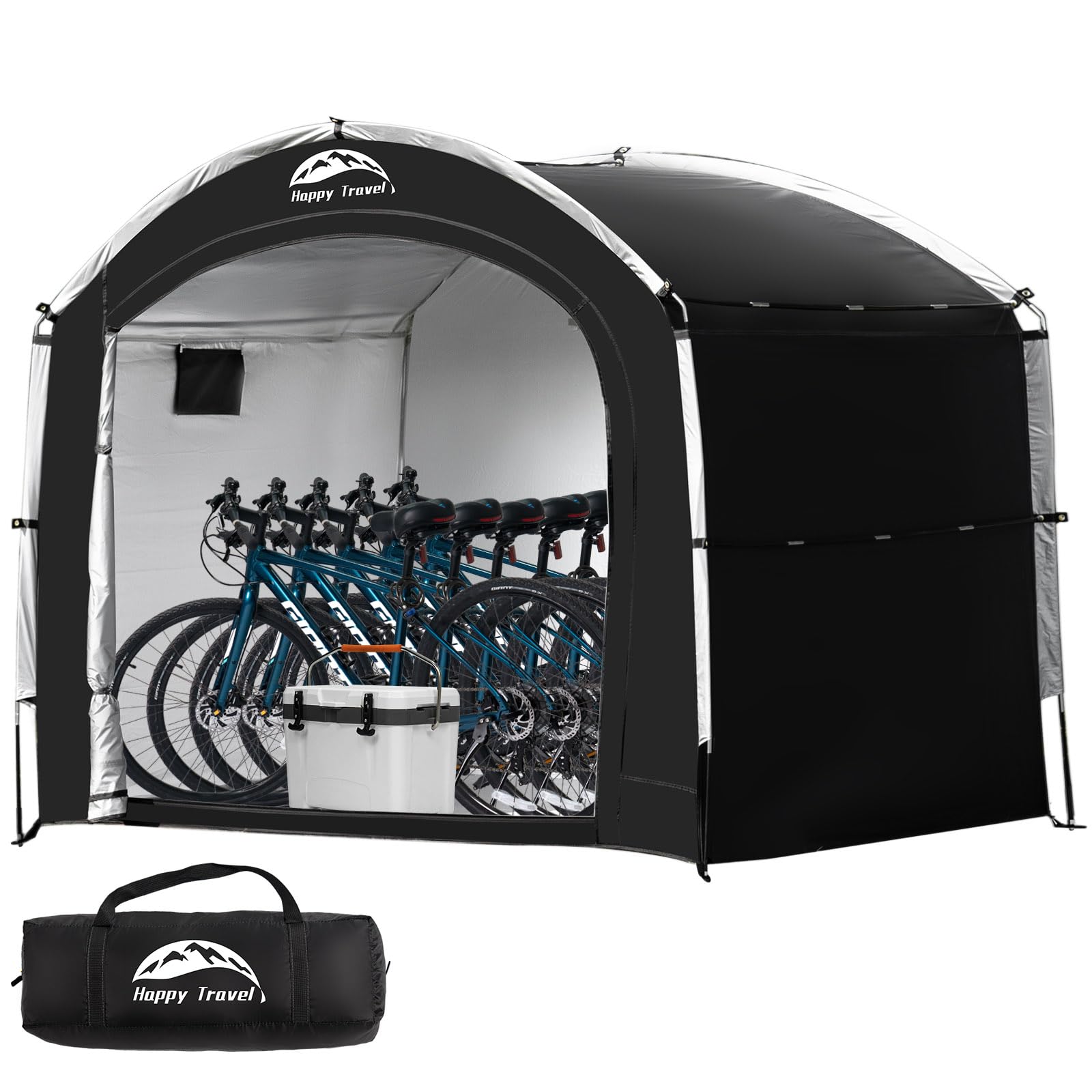 Happy Travel Bike Storage Shed Tent, Outdoor Portable Bicycle Storage Sheds