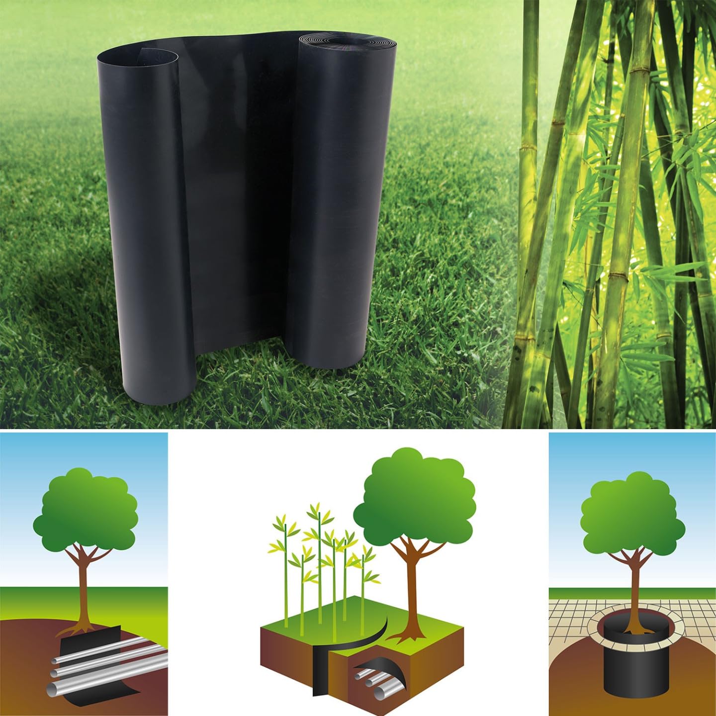ProBache - Bambus-Wurzelsperre 5m 800gr Anti-Rhizome