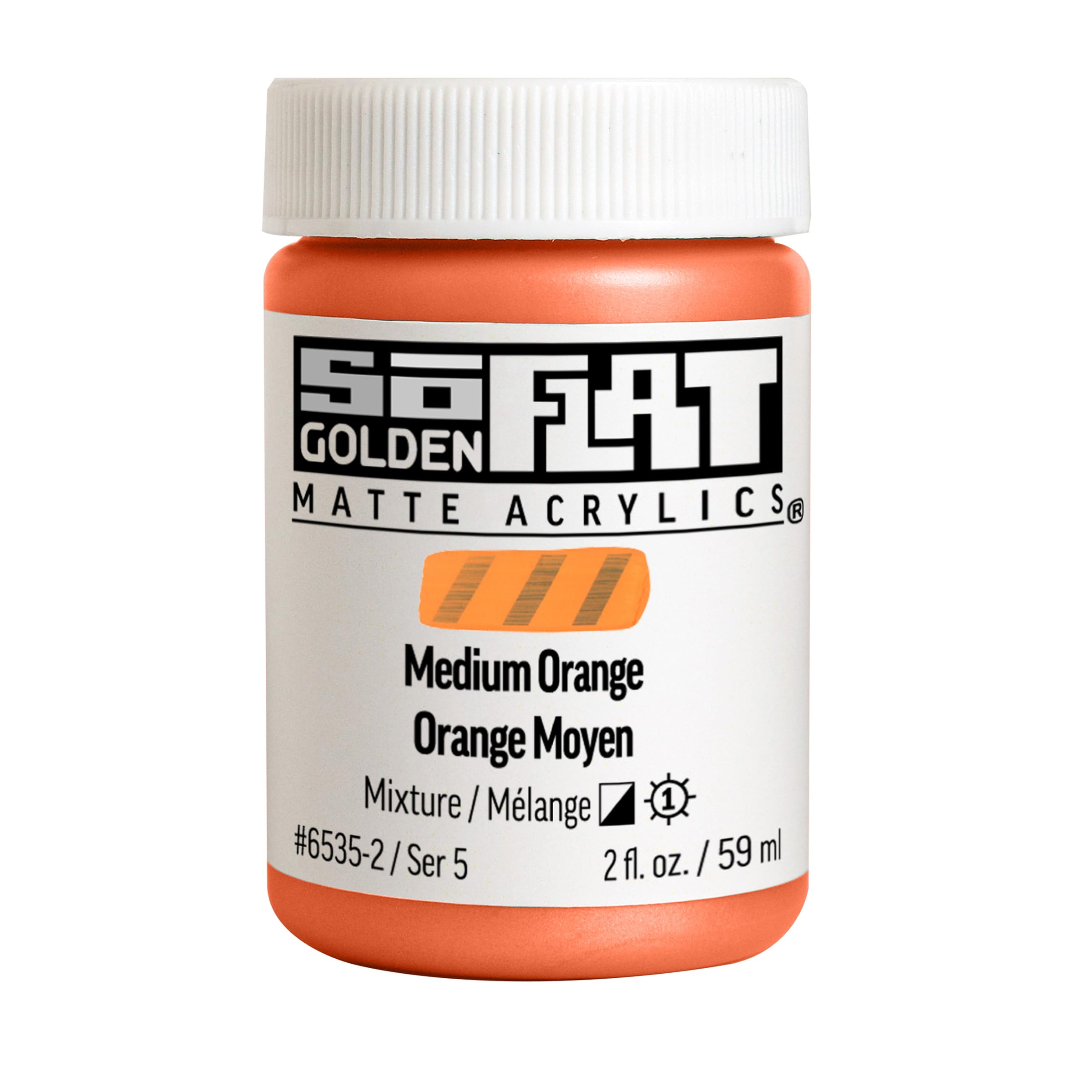 Golden : SoFlat : Matte Acrylic Paint : 59ml : Medium Orange