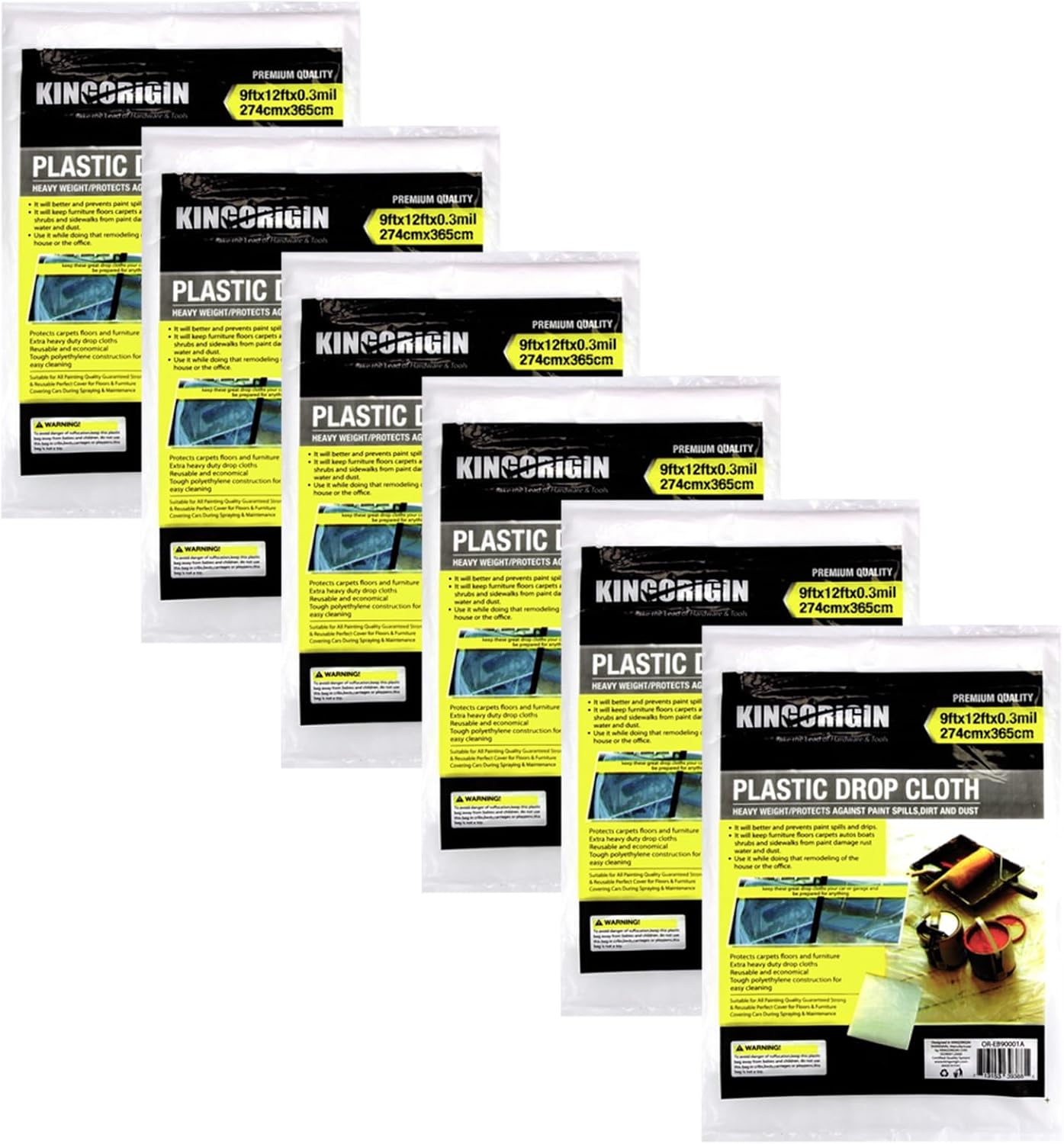 Stain Brush with 6 Drop Cloths