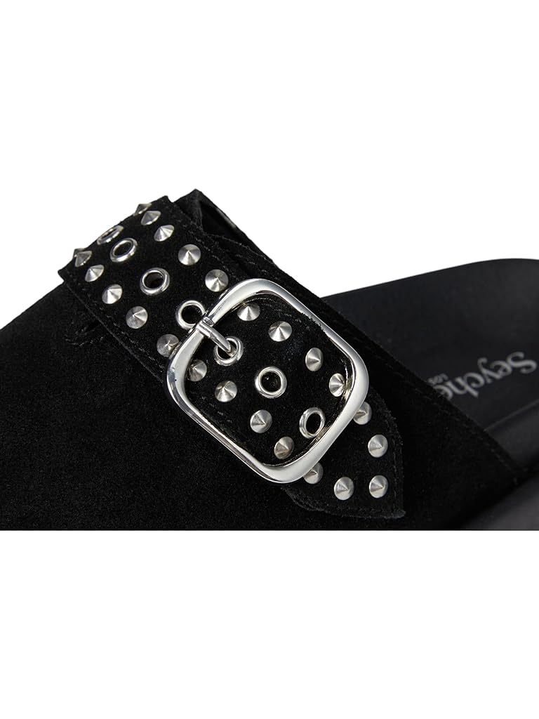 Black Seychelles Acclaim Suede Mule