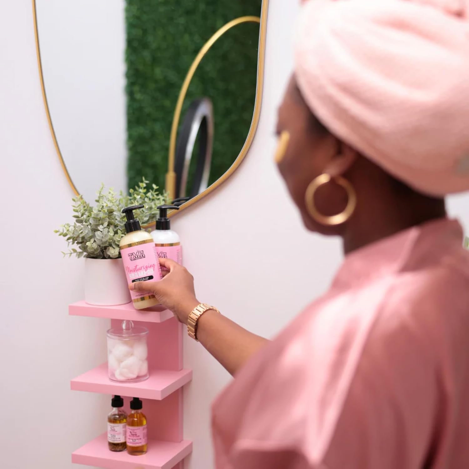 The Mane Attraction Moisturizing Shampoo for Curly, Coily & Natural Hair, Hydrating Sulfate-Free Cleanser for Dry or Damaged Hair, Silicone-Free, Lemongrass Scent, 12 oz - Image 4