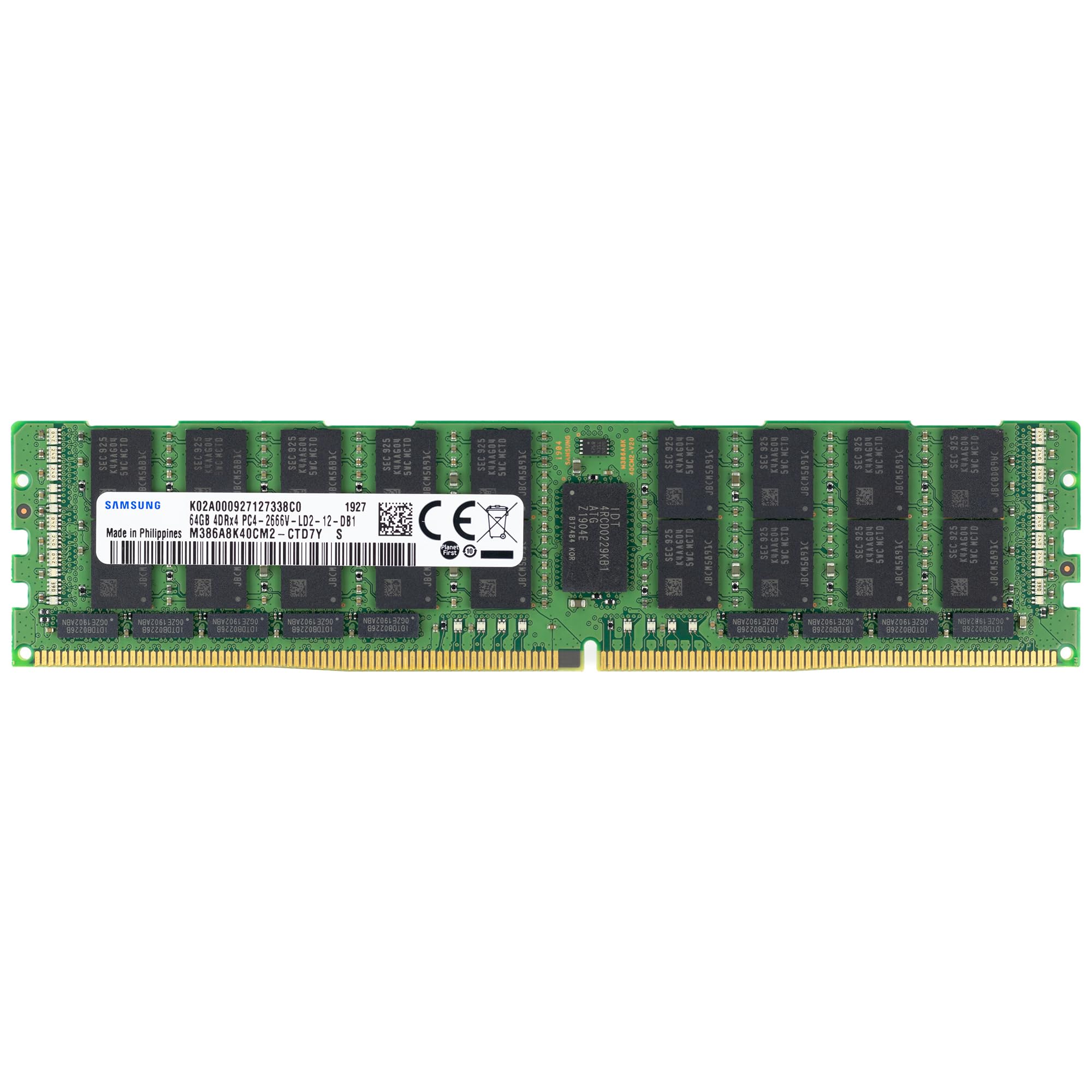 Samsung 64GB DDR4 2666MHz PC4-21300 ECC LRDIMM 4Rx4 Quad