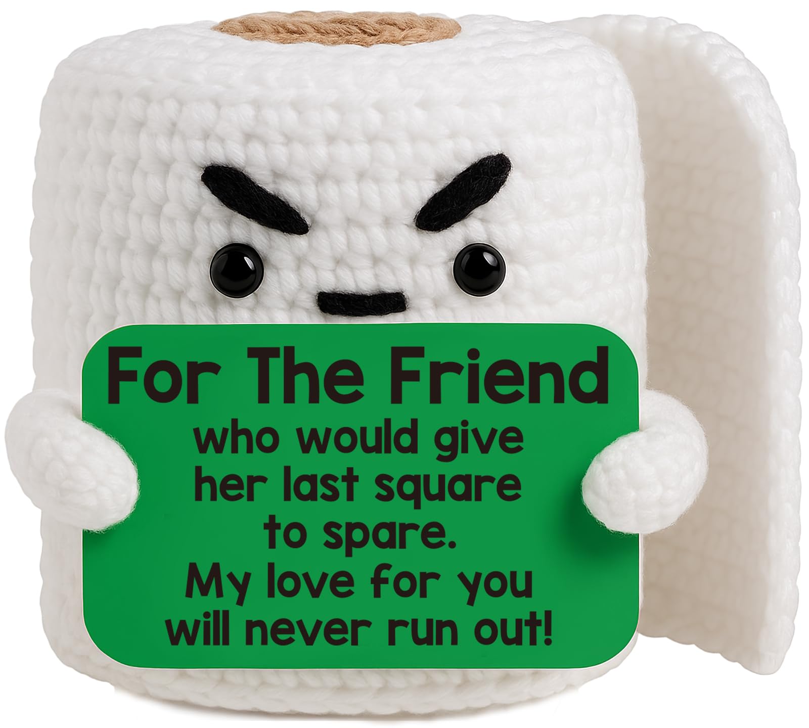 TuSuQing Gag Birthday Friendship Gifts for Women Best Friend Christmas Funny Small Handmade Knitted Crochet Unique Birthday Gifts Ideas for Her Him,