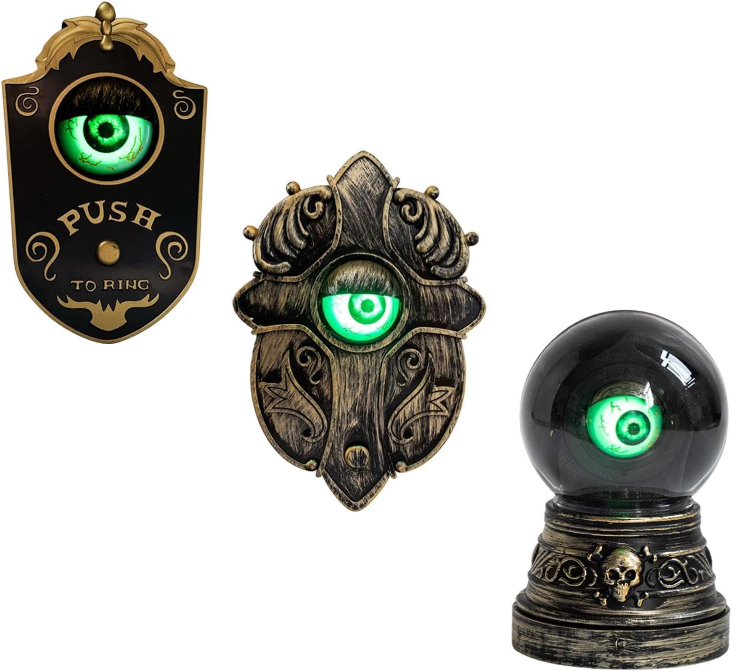 Halloween Eyeball Doorbell Halloween Party Horror Scary Halloween Party Prop 11Cmx18Cm Home & Garden|Home Improvement|Building & Hardware|Doors & Door Hardware|Doorbells