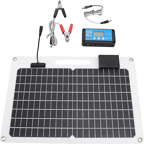 Conjunto de panel solar portátil de 100 W de 18 V, cargadores de panel solar plegables, cargador solar de 12 V 24 V, doble USB, paneles solares a