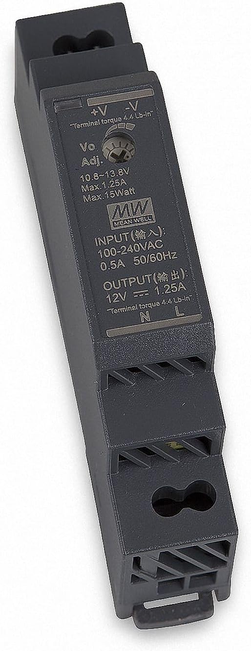 Alimentation LED Sur Rail DIN 24V DC 15W - Transformateur à Tension Constante, Protection Contre Les Surtensions