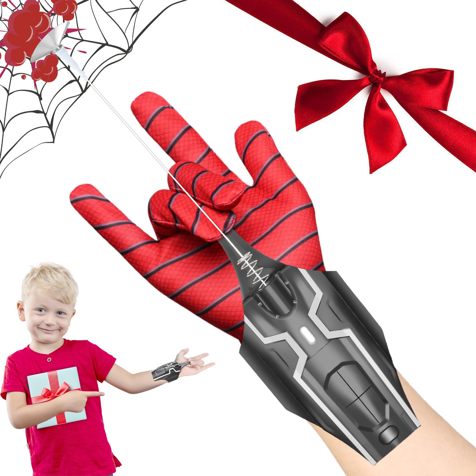 Lonyiabbi Spider Web Shooter Spider Web Launcher, Automatic Cord