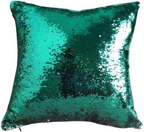 Miniatura 4 de livingly ligero Mermaid decoloración magia lentejuelas Throw almohada de bricolaje última intervensión estilo creativo decoración cojín en la sala