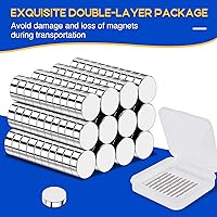 Vista 6 de 120 paquete de imanes pequeños de 5x2mm, imanes diminutos de neodimio para nevera, manualidades, pizarra, bricolaje