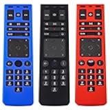 [3 Pcs] Remote Protective Case for Xfinity Remote Control,Silicone Case Skin Sleeve for XFinity Comcast XR15 Voice Remote Control,Light Weight Anti Slip Shockproof Silicone Cover-Blue & Black & Red