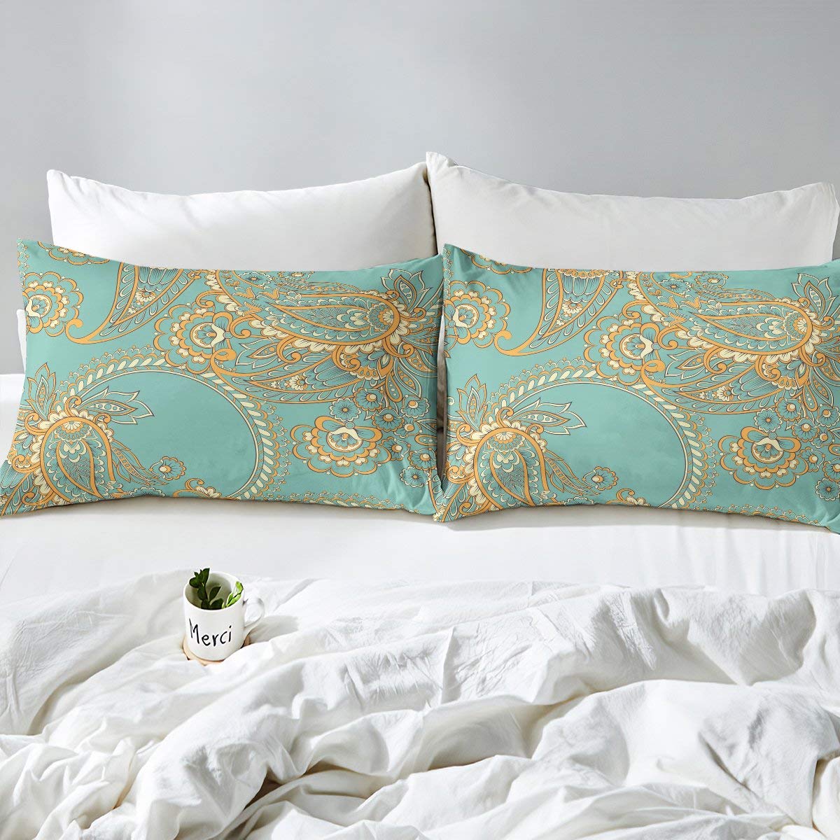 bohème avec Housse de Couette en Microfibre pour Enfants,Gar?ons et Filles,Style européen,de Chambre,lit Double