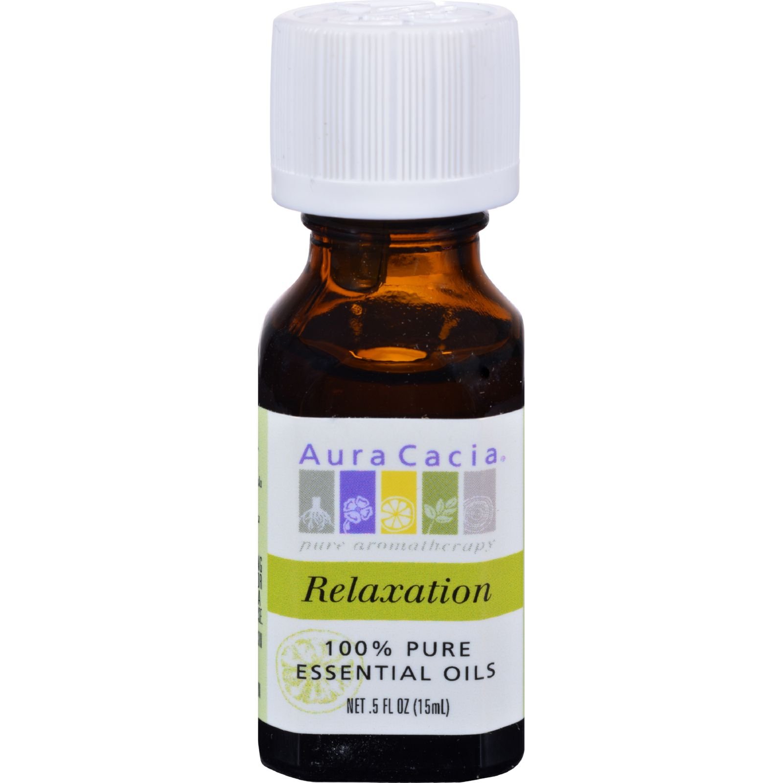 Aura Cacia 100% Pure Essential Oils, Relaxation.5-Ounces (Pack of 2)