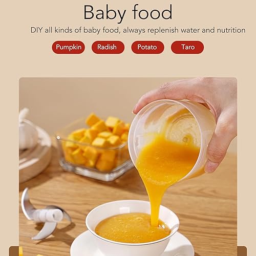 Miniatura 6 de Picadora eléctrica de ajo, 8.5 fl oz, mini picadora portátil de verduras con carga USB, picadora de cebolla, procesador de alimentos portátil para