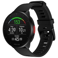 POLAR Pacer Ultra-Light GPS Fitness Tracker Smartwatch for Runners S-L for Men or Women Black