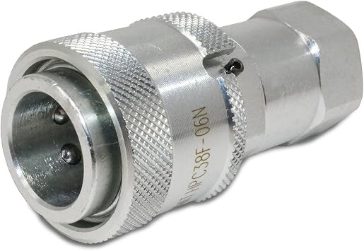 3/8 10,000 PSI High Pressure Hydraulic Quick Disconnect Coupler Set, TC-371 TC-372 FD35-1000-06-06