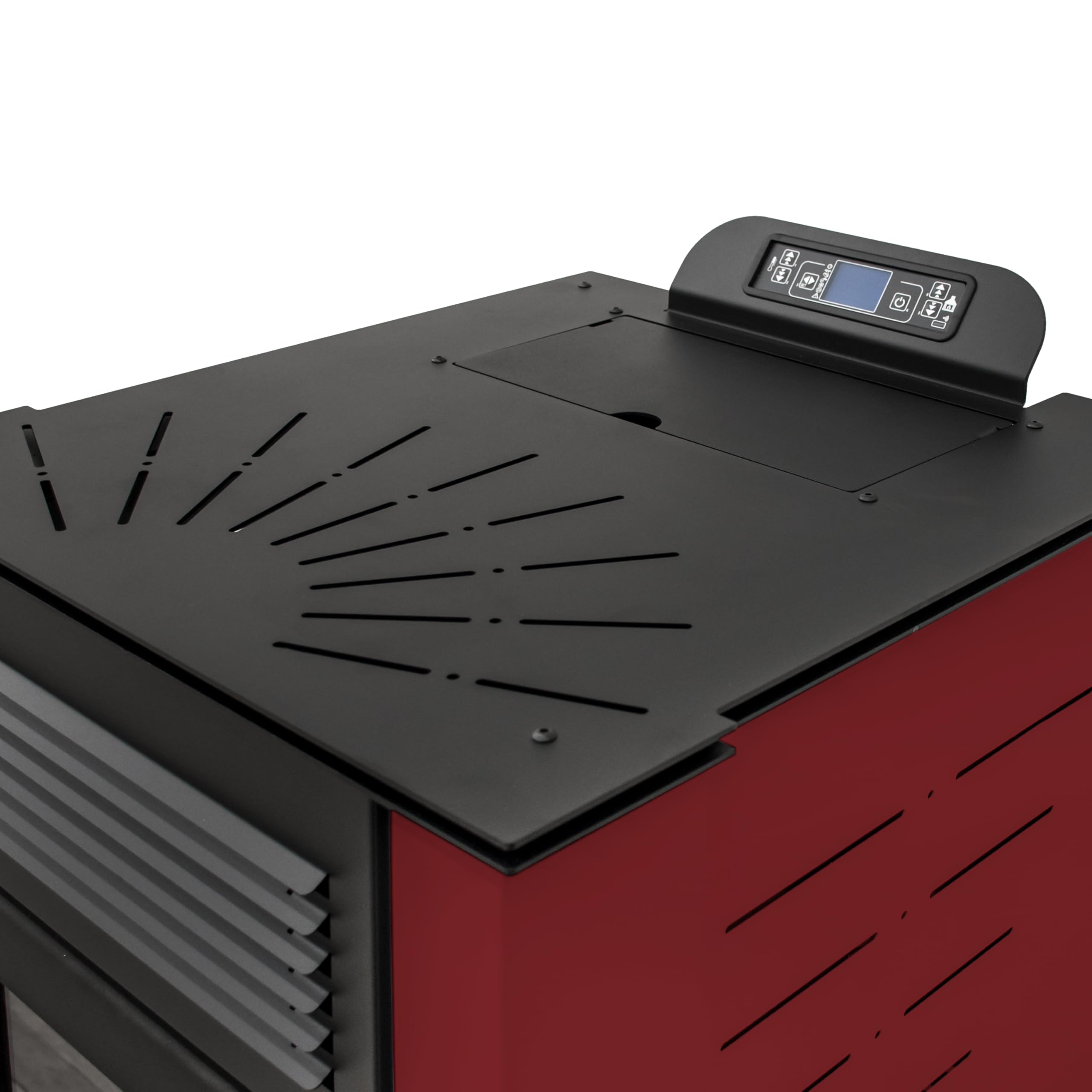 STUFE A PELLET ITALIA San Diego 12 KW 5 Estrellas Canalizado – Estufa de aire ventilado – Eficacia 91% Calentadores 120 m² Autonomía 15H certificada 5 estrellas 5 potencias programables garantizadas