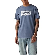 Levi’s Graphic Crewneck Tee T-Shirt, Batwing Fill Vintage, XS Uomo