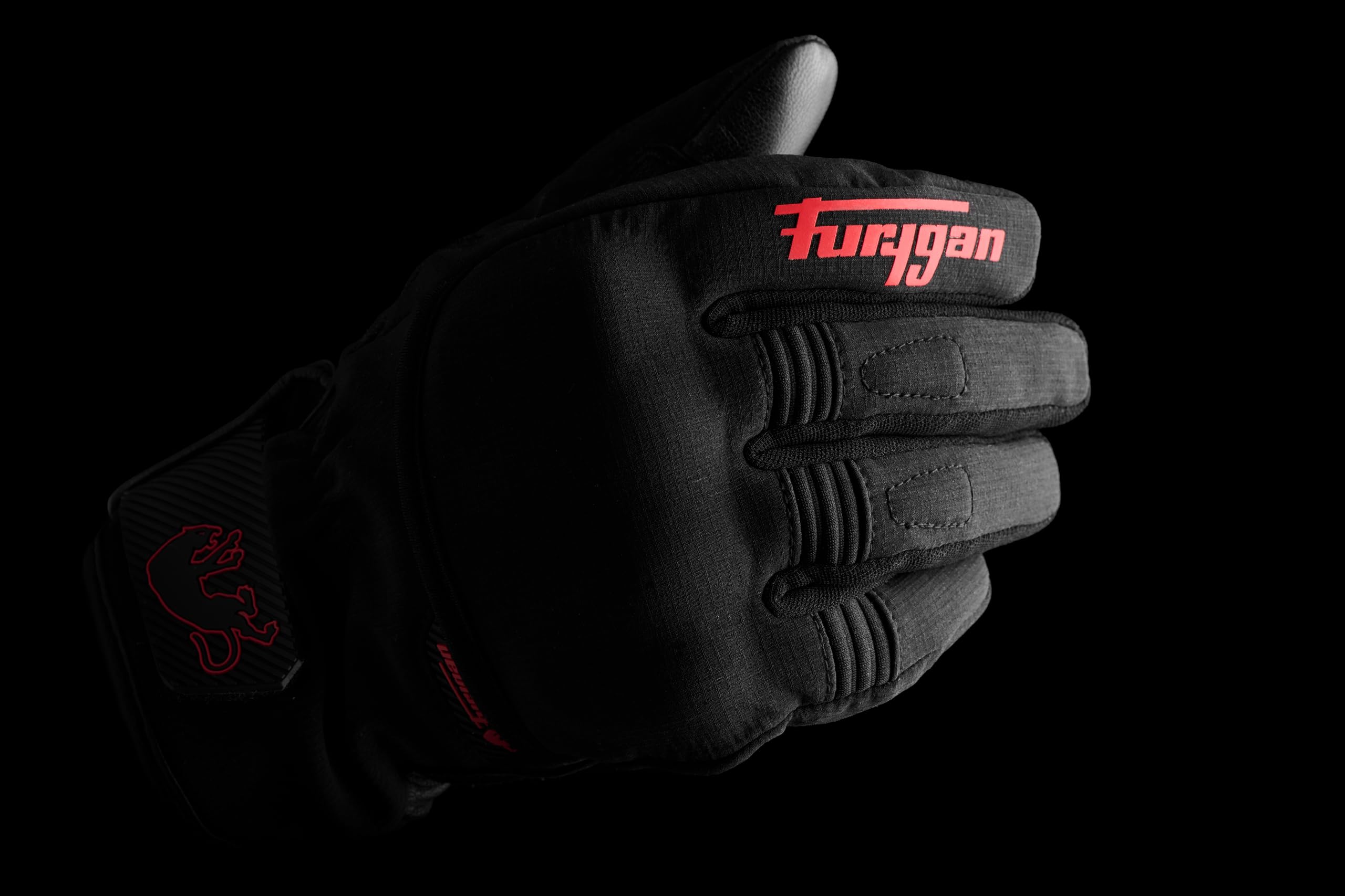 Furygan Jet All Seasons D3O Evo - Gants Moto Homme - Cuir de chèvre - Tactile - Toutes Saisons - 100% Waterproof- Doublure Respirante et Thermique